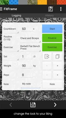 FitFrame android App screenshot 0